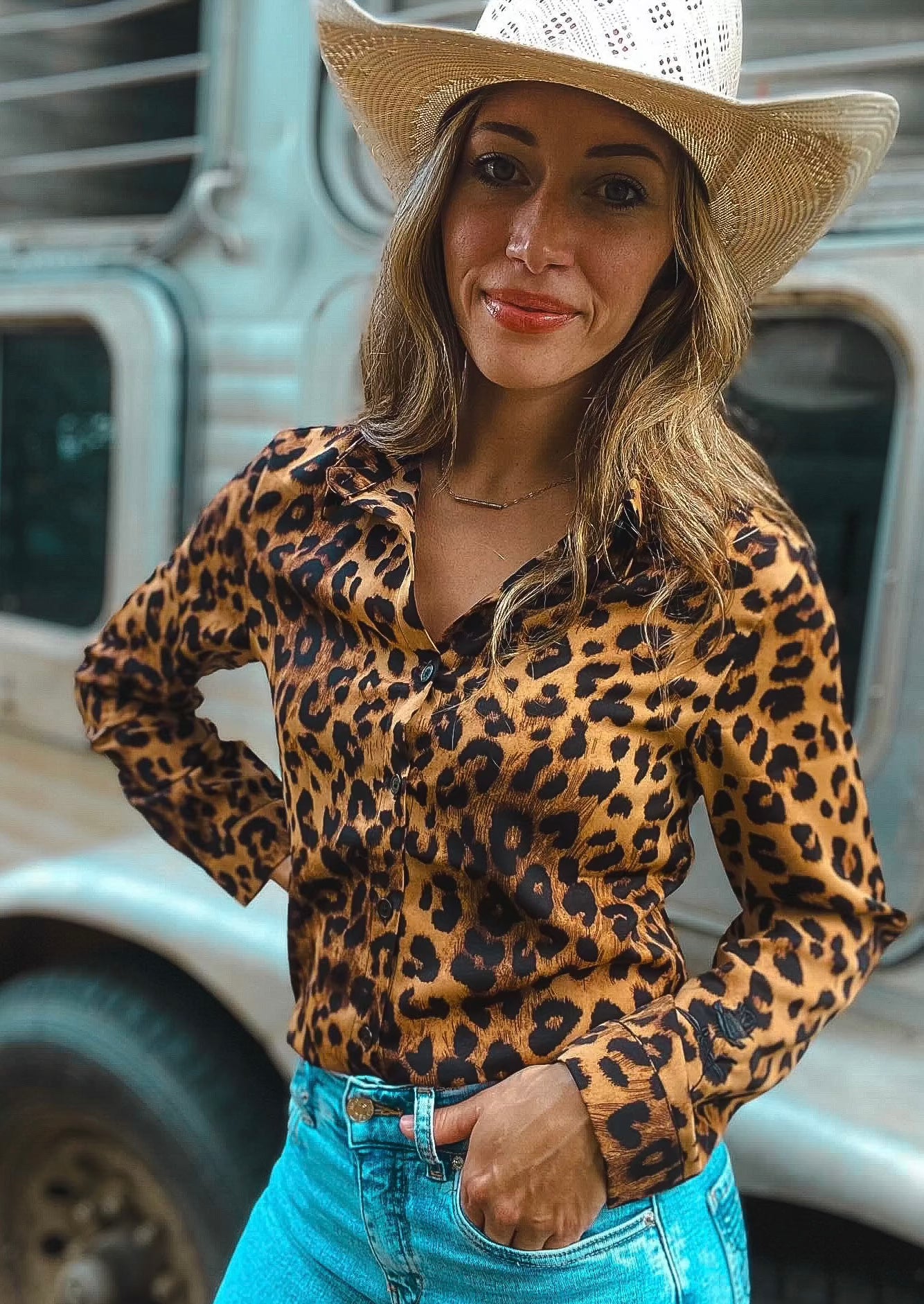 LEOPARD RODEO SHIRT