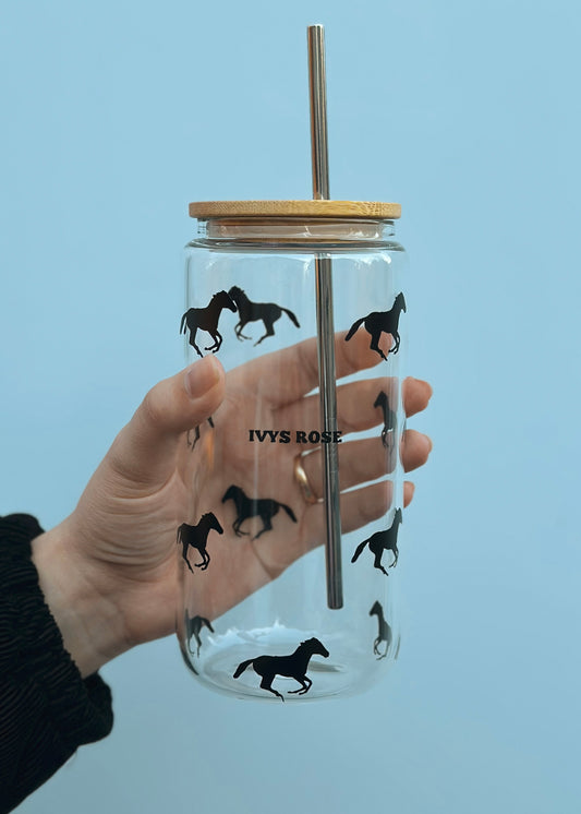 Wild Horse Glass Cup