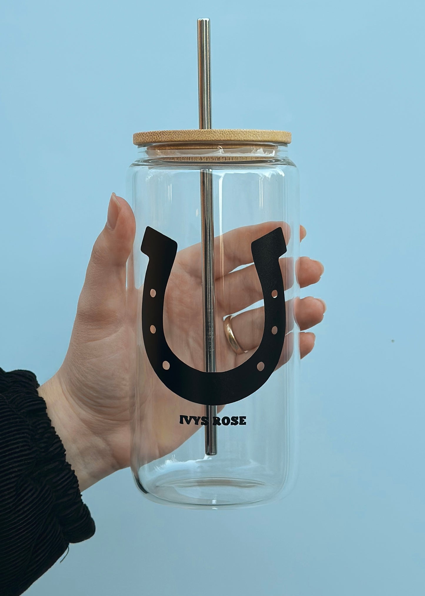 Lucky Horseshoe Glass Cup