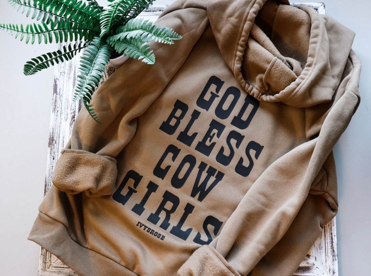 God Bless Cowgirls Hoodie